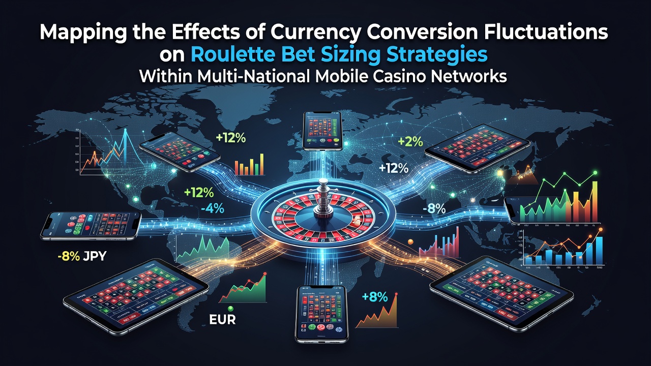 Chart showing currency exchange rate impacts on roulette betting across mobile platforms