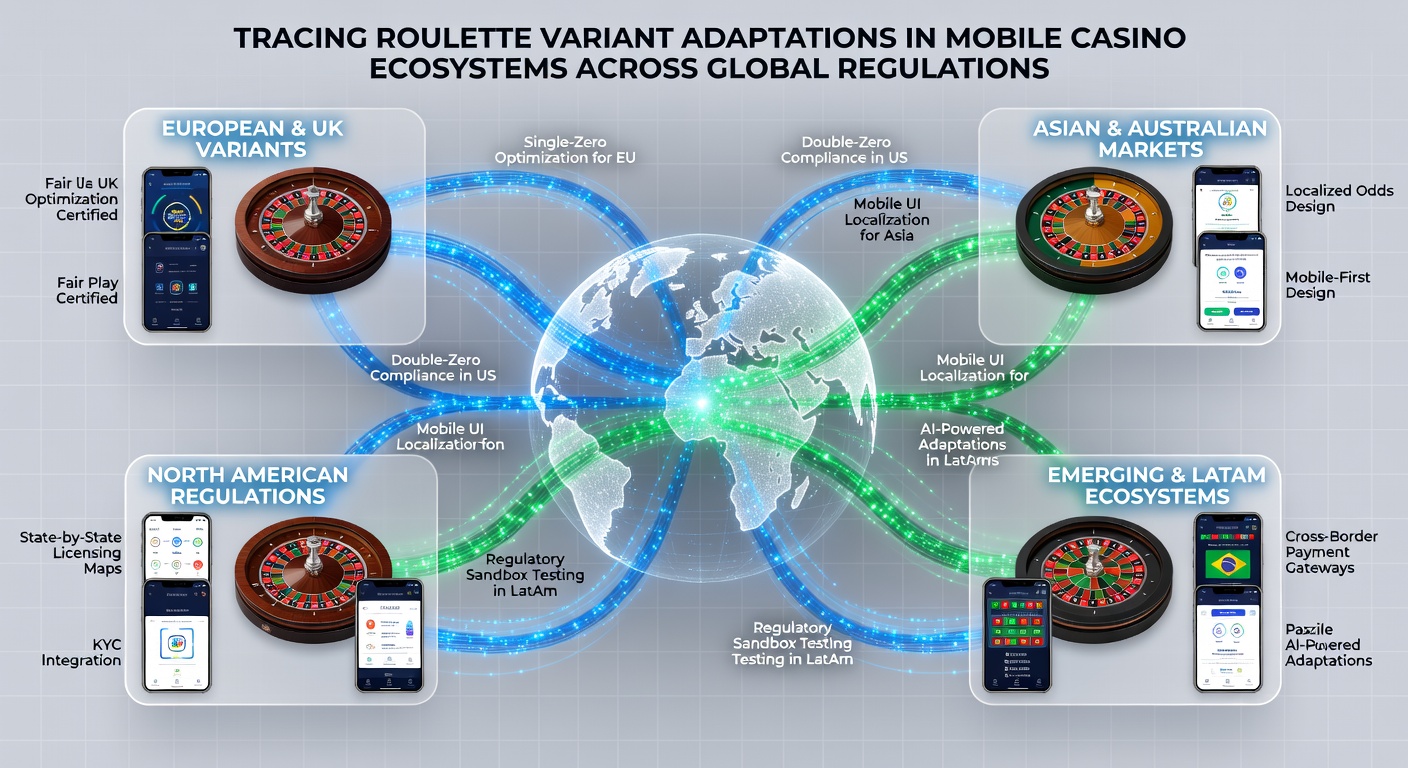 Regulatory compliance dashboard showing roulette game settings across different international markets